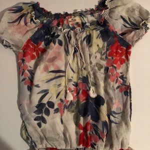 Women’s size Large. Hollister floral blouse.